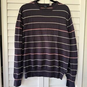 Paul Smith Men's Crewneck Sweater - Gray, Blue, and Pink